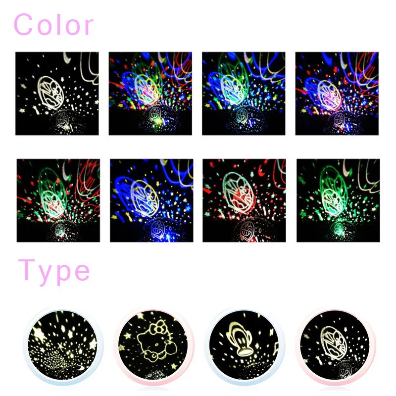 New Rotating Star Moon Sky Rotation Night (9)