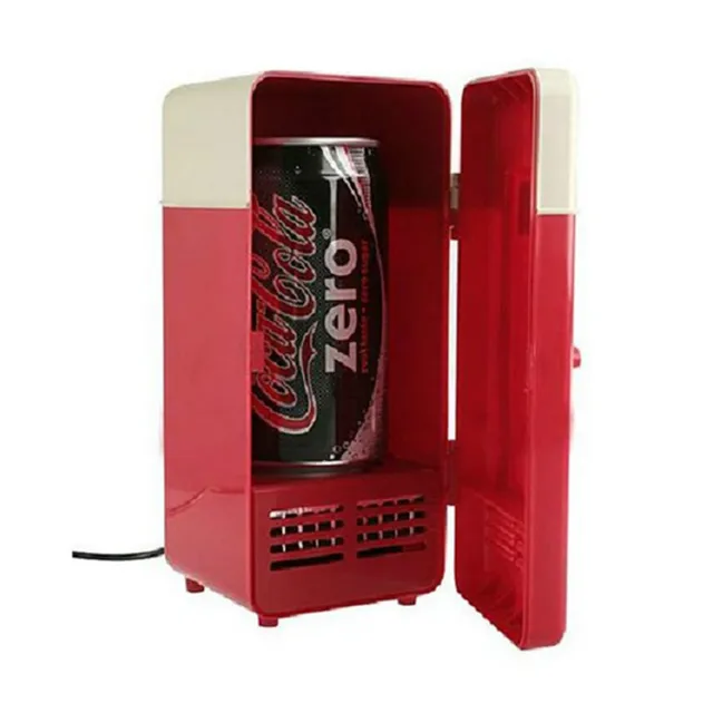 Hot and Cold Dual USB Car Refrigerator Mini Cola Drink Beverage Can