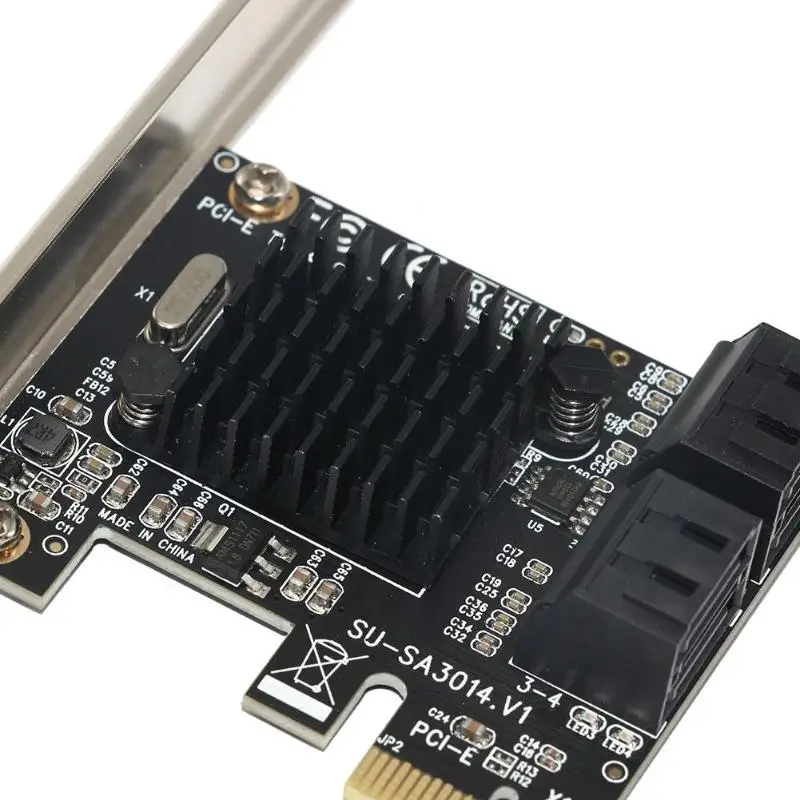 Marvell 88SE9215 PCIE для SATA карты PCI-E адаптер PCI Express для SATA3.0 карта расширения 4 порта SATA III 6G для SSD HDD IPFS Mining