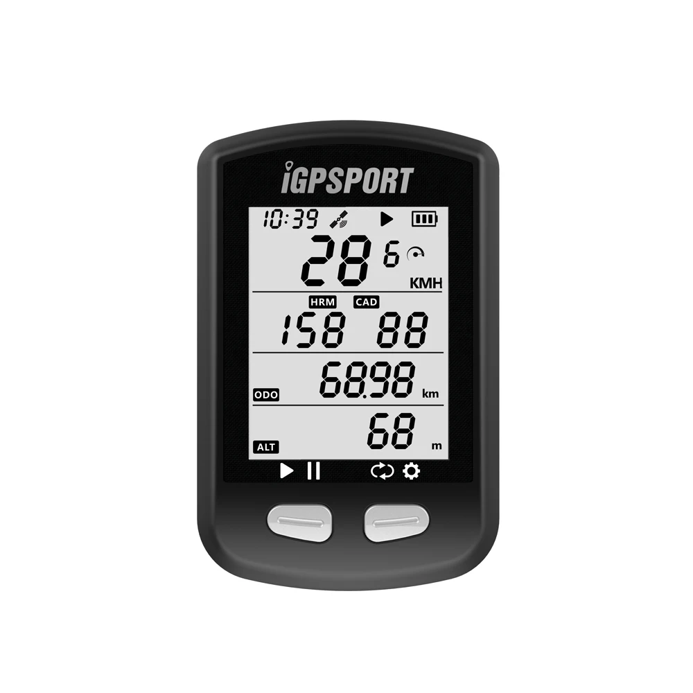 

iGPSPORT Cycle Bicycle GPS Computer Rechargeable IPX6 Auto Backlight Screen Wireless BT & ANT+ Bike Cycling Odometer