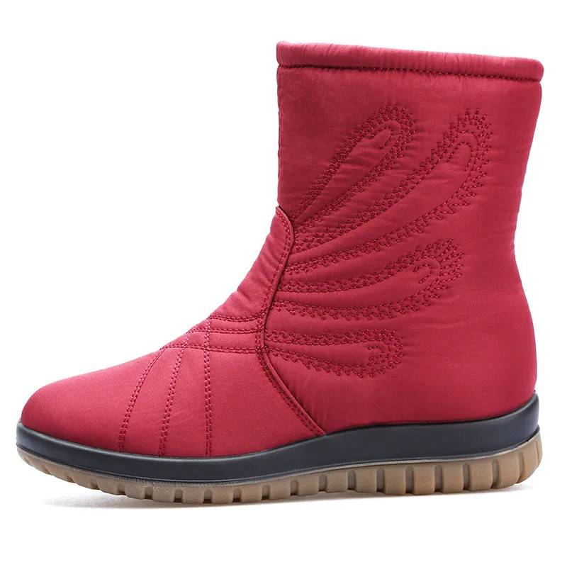 Women Luxury Waterproof Autumn Winter Mar Ankle Boots