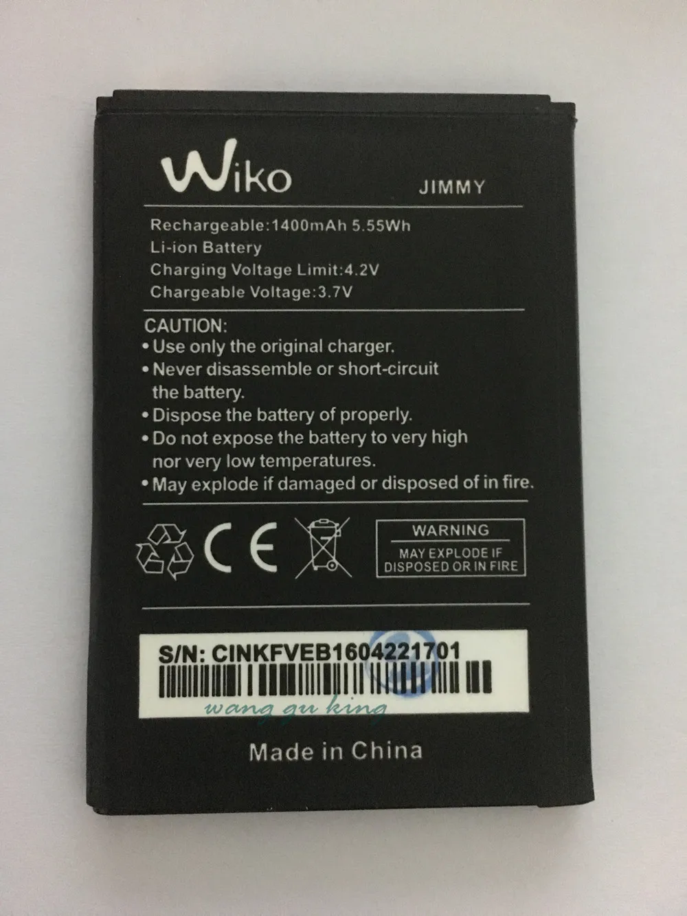 1400mAh New Battery For WIKO FIZZ Phone Rechargeable Li ion Lithium