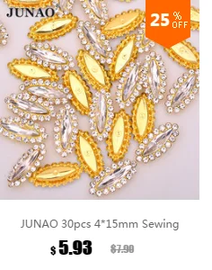 JUNAO 5*15 мм, Стразы для шитья, прозрачные стразы с плоской задней стороной, прямоугольные акриловые стразы для рукоделия одежды