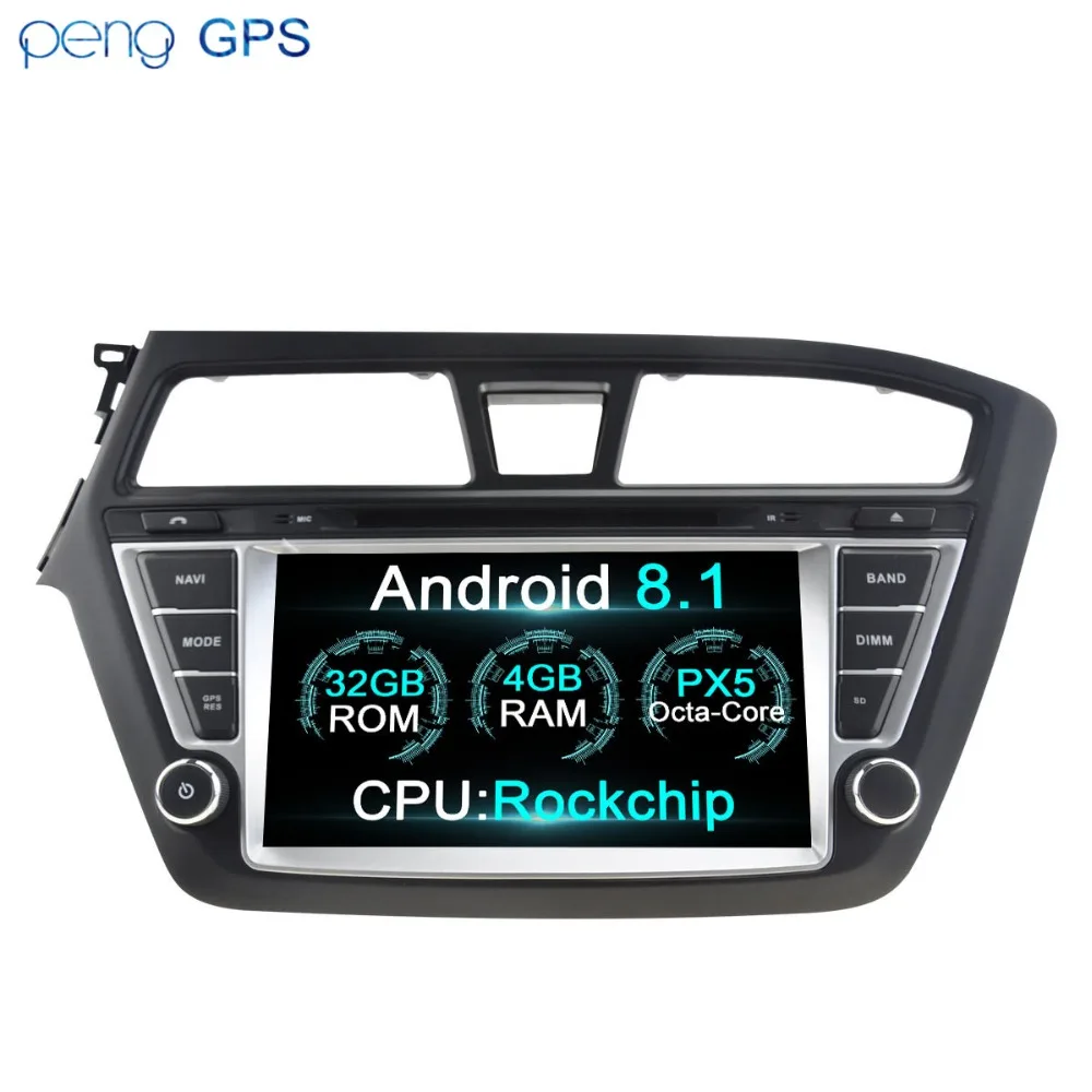 Автомагнитола на Android 8 1 стерео gps для Hyundai I20 навигация в автомобиле GPS