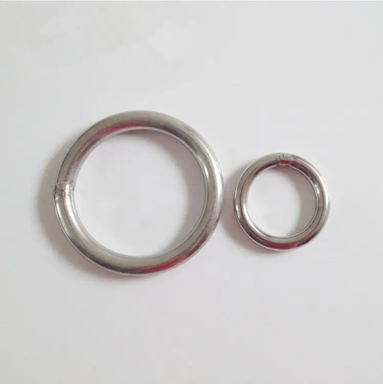Alomejor Marine Grade 304 Stainless Steel Welded Ring Polished Circle