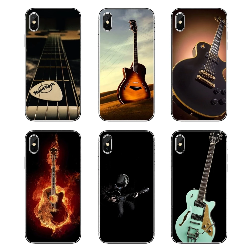 Для Huawei Honor 8 8C 8X9 10 7A 7C Mate 20 Lite Pro P Smart Plus мягкие прозрачные чехлы Чехлы Chord Guitar |