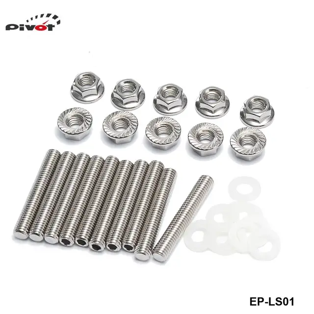 Header Sliver Exhaust Manifold Head stud Bolt Kit Bolts For Honda Acura