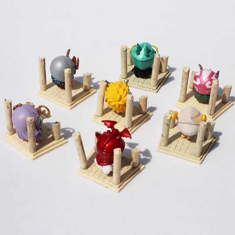 Аниме Saint Seiya Egg Box Q версии Золотой Зодиак ПВХ экшн Фигурки игрушки 7 шт./компл.
