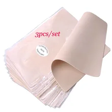 Skin Практика татуировки Простыни 3 шт./лот 20x15 см для иглы машина Supply Kit двойными бортами для начинающих и опытные художники