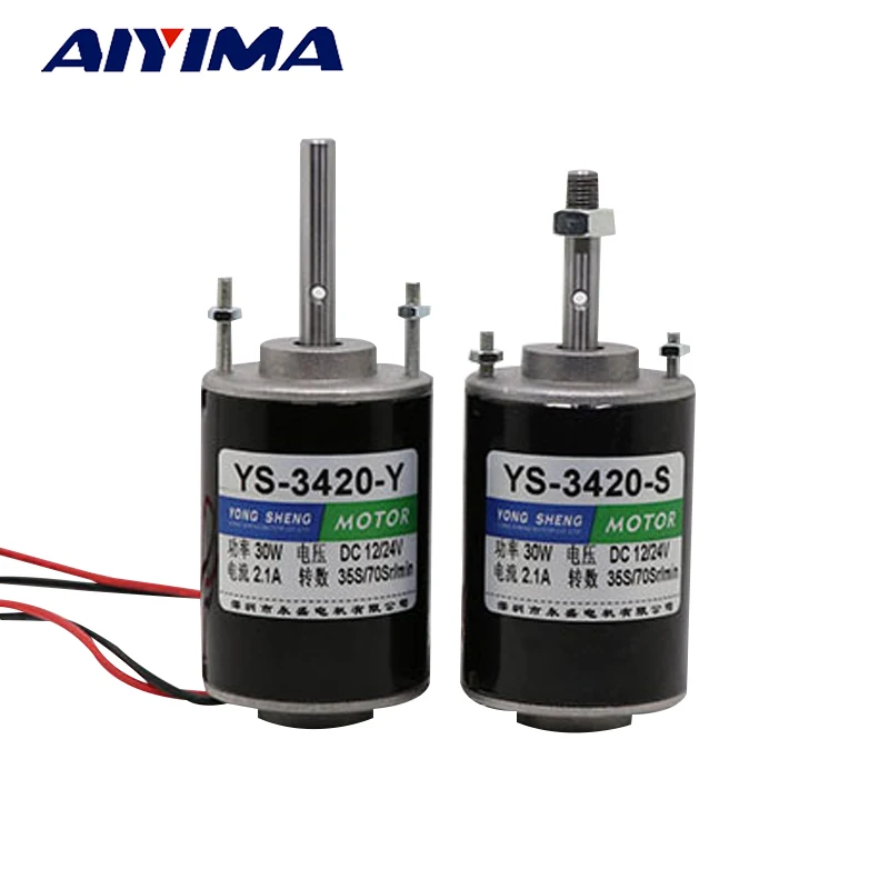 Aiyunid IMA 1 PC DC Motor 12 V/24 V 3500 7000 RPM alta velocidad par grande Velocidad Ajustable positivo y negativo imán permanente Motor Aiyunid IMA 1 PC DC Motor 12 V/24 V 3500 7000 RPM alta velocidad par grande Velocidad Ajustable positivo y negativo imán permanente Motor