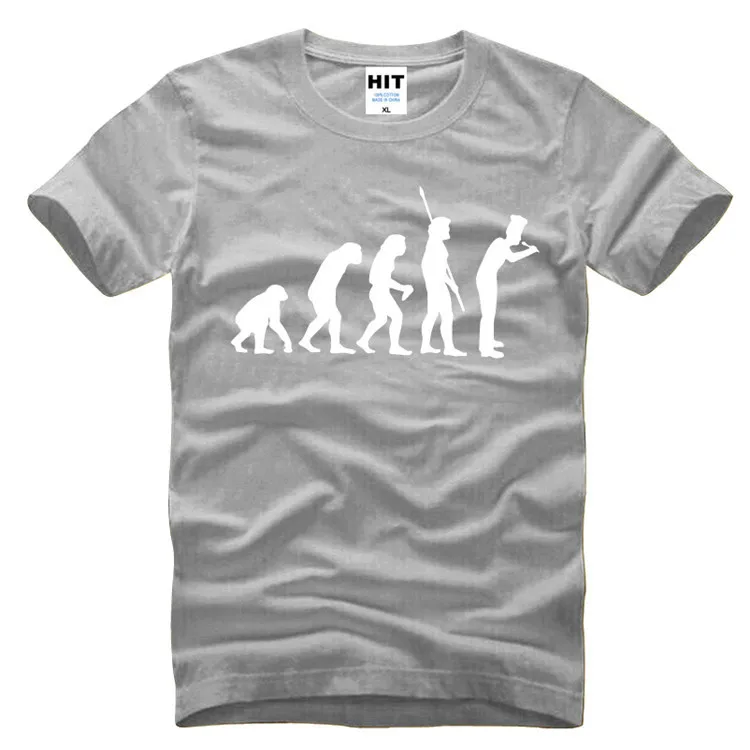 Evolution Of Chef Humorous Creative Novelty Mens Men T Shirt T-shirt 2016 New Short Sleeve O Neck Cotton Tshirt Tee