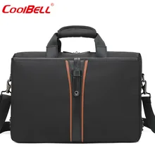 Coolbell Повседневная сумка для компьютера Противоударная и водостойкая 14 дюймов 15 дюймов сумка для ноутбука сумка на одно плечо сумка