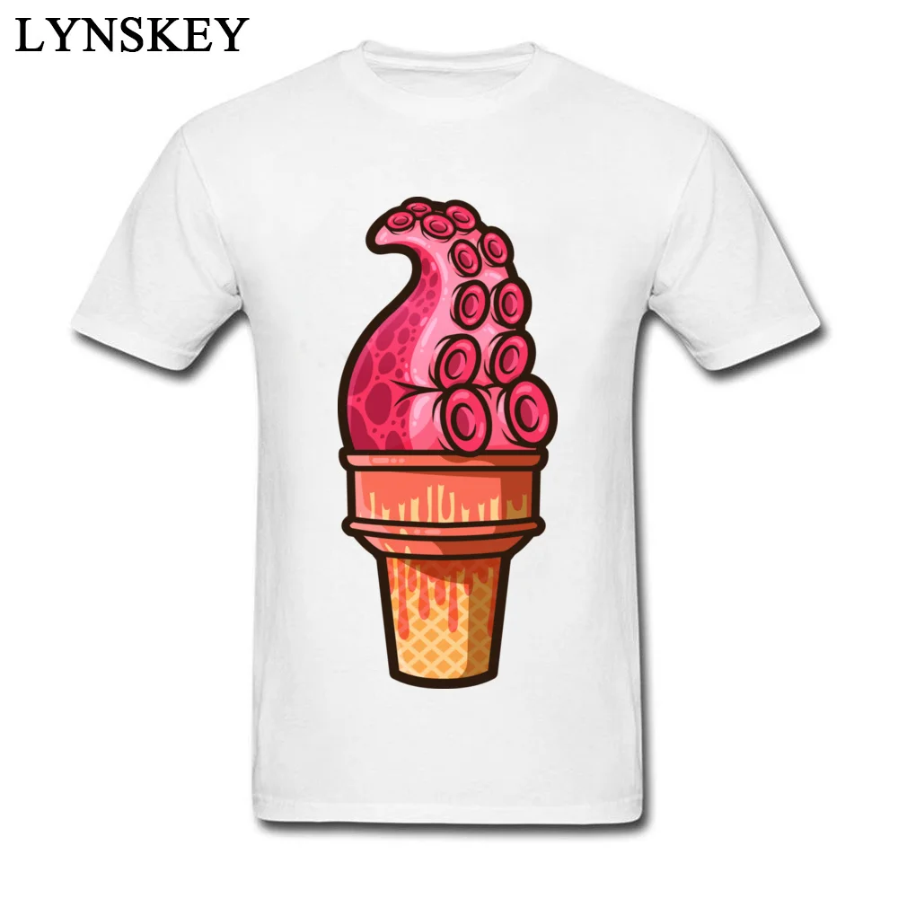 Fashionable Printed On T Shirts Cotton Tentacle Treat (pink ink) O Neck Student Tops T Shirt Birthday Summer/Autumn Tee Shirt Tentacle Treat (pink ink) white
