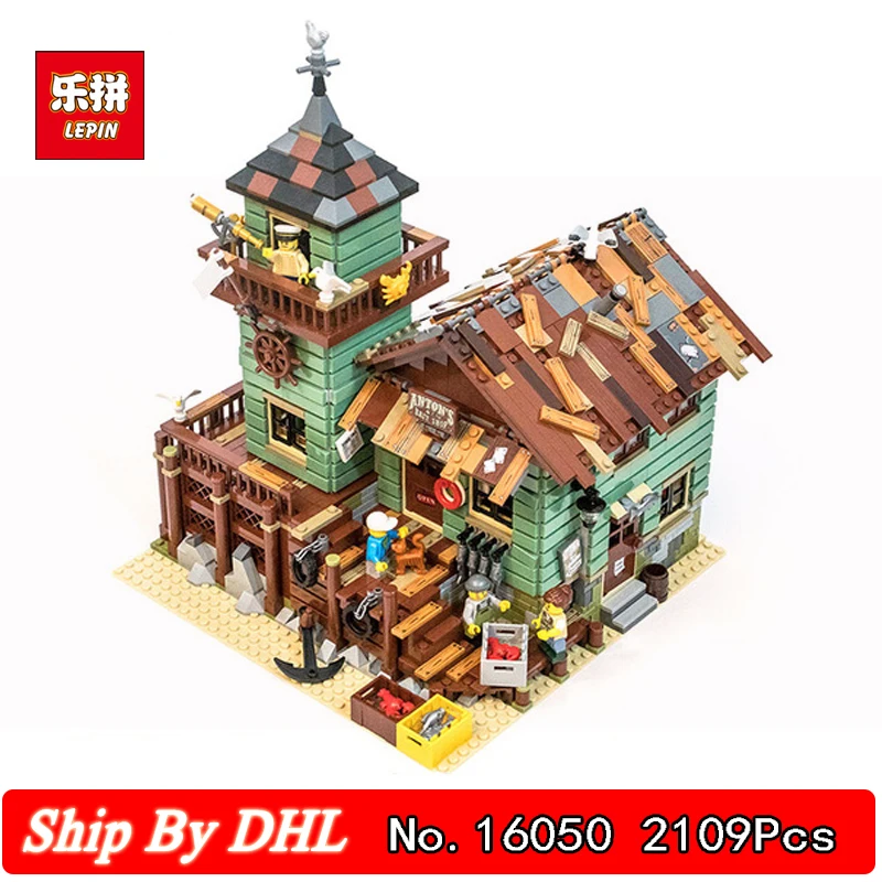 

Compatible Leping 16050 MOC Series The Old Finishing Store Shop Model Building Blocks Bricks Children Education Toy Gift