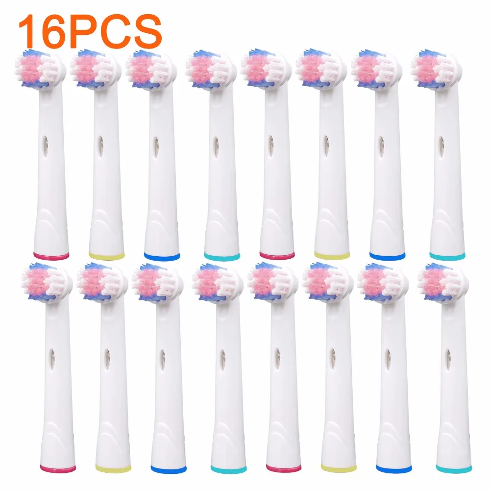 16PCS Replacement Toothbrush Heads for Braun Oral b Electric Tooth brushes Nozzles Oral Hygiene Triumph Vitality Cross Action 16PCS Replacement Toothbrush Heads for Braun Oral b Electric Tooth brushes Nozzles Oral Hygiene Triumph Vitality Cross Action
