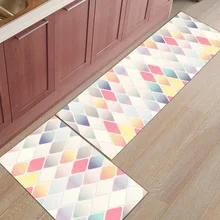 Скандинавские этнические решетки Геометрическая полоса 2 шт коврик на кухню коврики для входа в дорогу аксессуары для ванной набор грязи мусора грязи