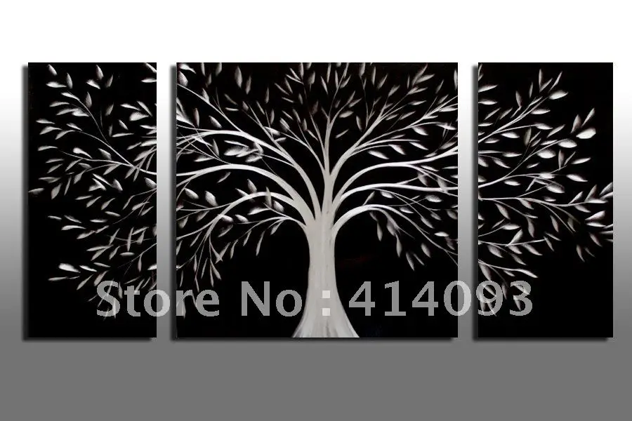 40" Modern Tree 3d Metal Wall Decorations Art Home Wall Hanging