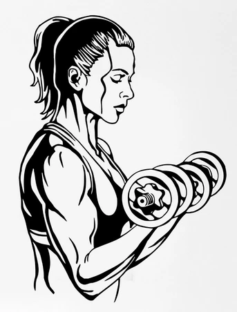 Gym orgasm retro tattoo