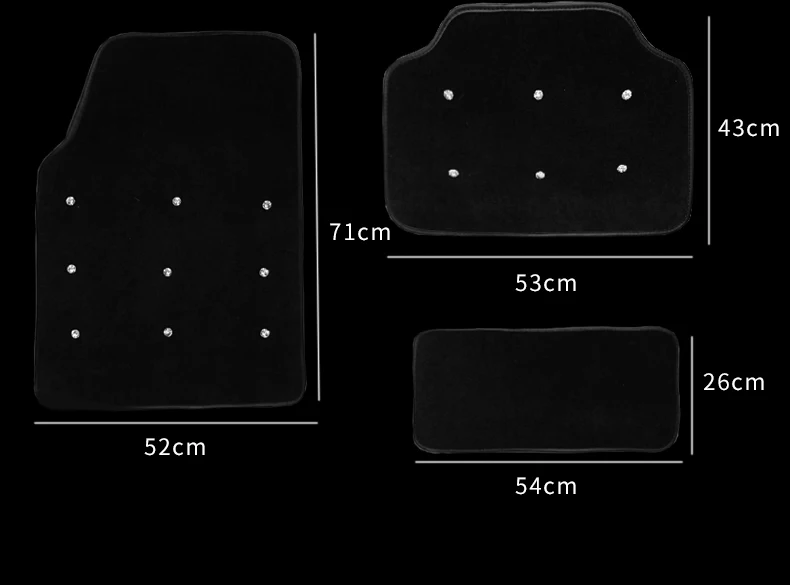 Универсальные автомобильные коврики плюшевые Стразы автомобильные аксессуары для интерьера ручной работы шитье бриллианты Коврики для пола Стайлинг автомобиля протектор