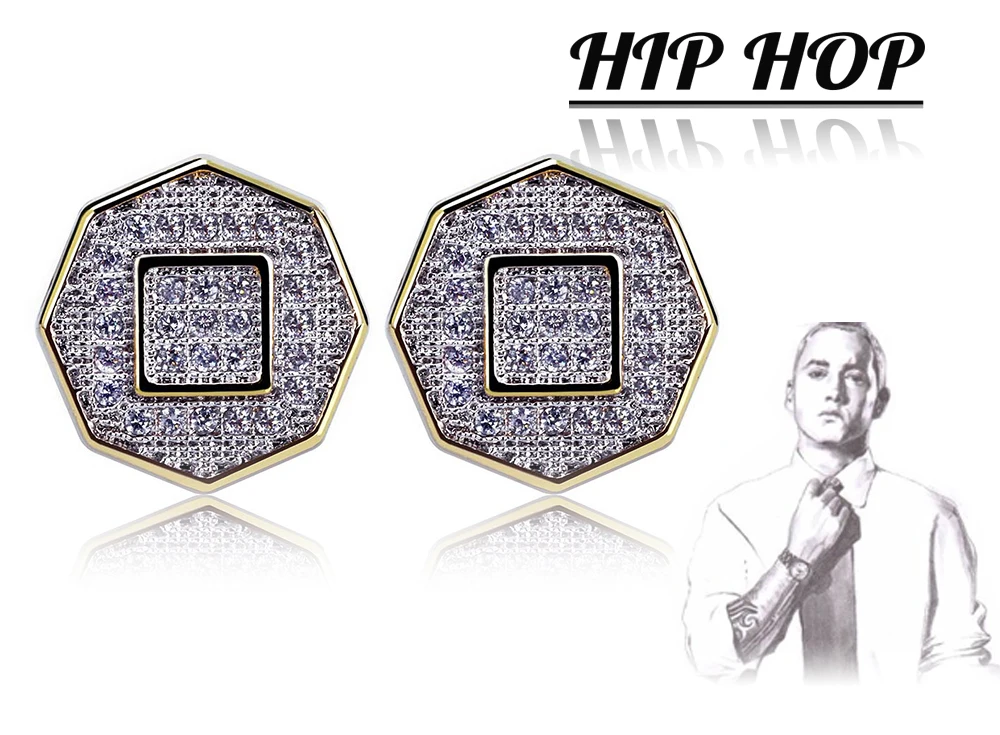Hip-Hop-Men-Women-Gold-Silver-Plated-Round-Micro-Inlaid-Zircon-Earring-Stud_03