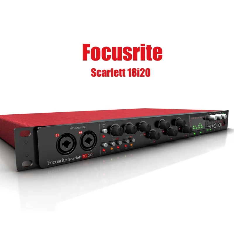 Звуковая карта Focusrite Scarlett 18i20 2 го поколения USB аудио интерфейс цифровой 8