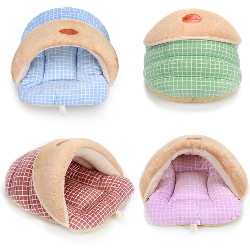 

2018 New Dog Cat Pet Beds Winter Warm Cotton Bed Chihuahua House Puppy Basket For Small Medium Dog Soft Bed Nest Waterproof mat