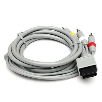 

100Ppcs lots Top quality 1.8m 6FT AV Composite 3 RCA Cable Audio Video Cable for Wii