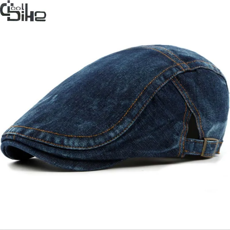 New Fashion Berets Hats Men Casquette Cap Classic Denim Spring Summer Boinas Women Beret Hats Outdoor Visors Sun Caps Ajustable