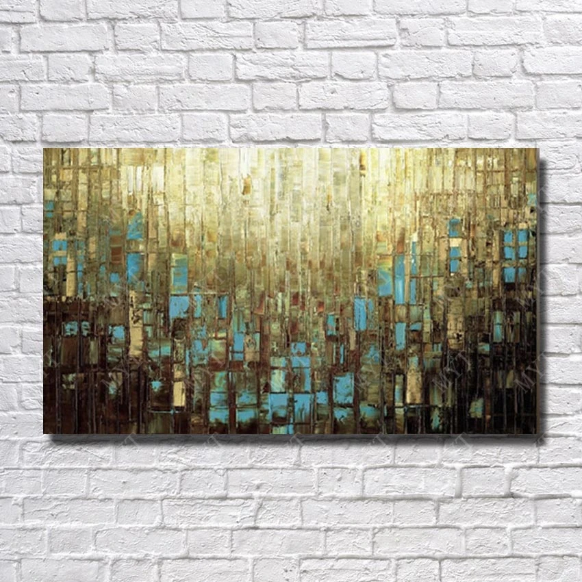 

Hand Painted Canvas Oil Paintings Modern Abstract Tree Oil Painting On Canvas Wall Picture For Living Room Home Decor No Frame