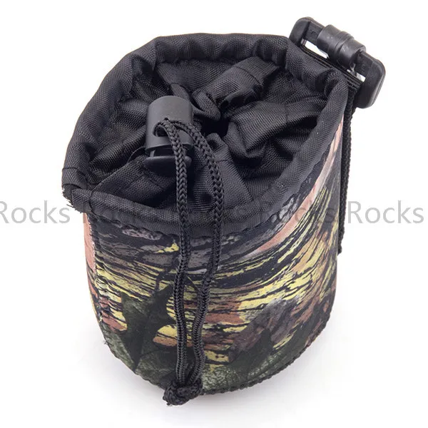 Camouflage Neoprene Soft Waterproof Camera Lens Pouch bag Case Large Size