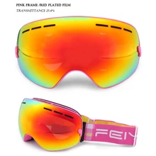 Очки лыж двойные слои Анти-туман маска очки скейт Для мужчин Для женщин сноуборд ветра снежная слепота#189