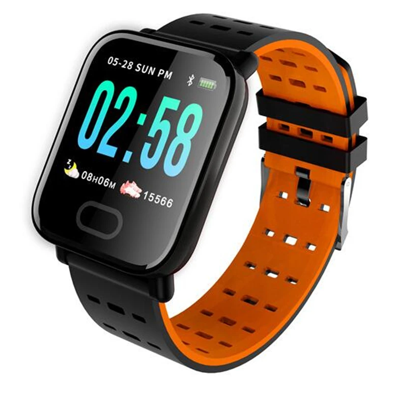 

GIAUSA A6 Standrad Smart Watch Heart Rate Monitor Sport Fitness Tracker Blood Pressure IP67 Waterproof For IOS Android Gifts
