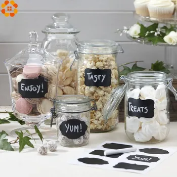 

1Pack Blackboard Sticker Craft Kitchen Jar Organizer Labels Chalk Board DIY Candy Bag For Home Room Wall Cup Decorative Sticker