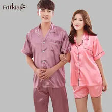 Бренд Модные наборы пижам для пары весенние летние пижамы женские большие размеры Повседневная Свободная Пижама femme домашние костюмы A375