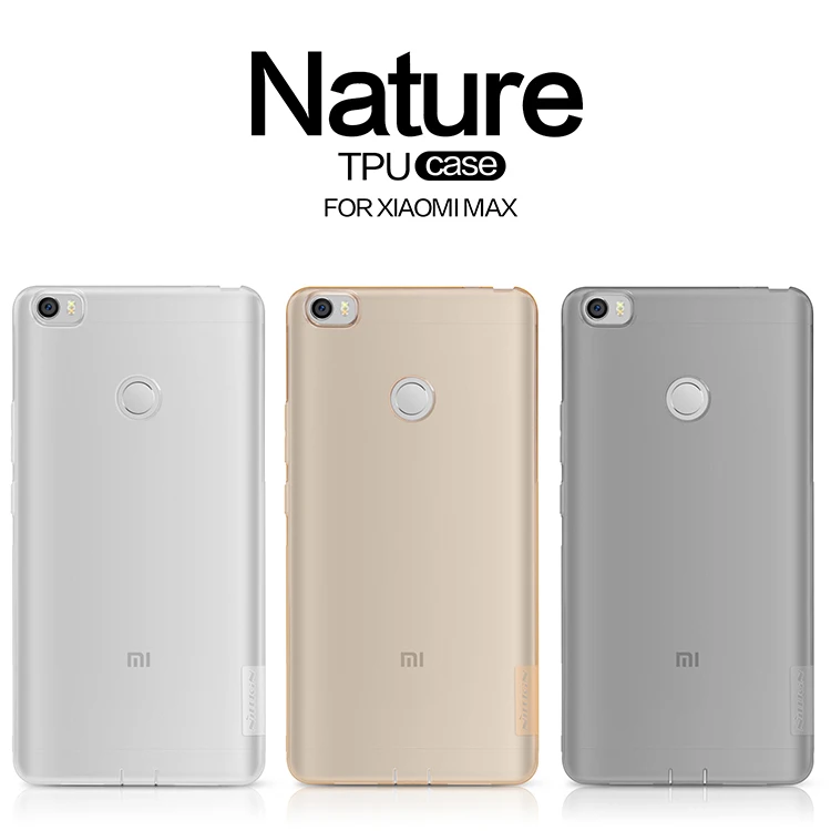 

Nillkin Nature Transparent Clear Soft silicon TPU Protector case cover for Xiaomi Mi Max/Xiaomi Max (6.44inch) TPU case