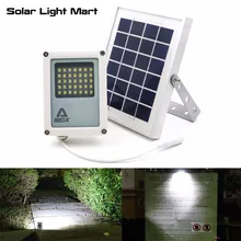 Mini Alpha 180X 35LED 60-230LM 3 Power Modes 5 Meters Cable Outdoor Garden Metal Solar Powered LED Flood Light