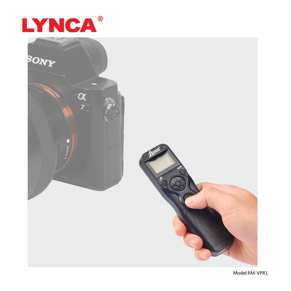 

LYCNA for Camera RM-VPR1 LCD Timer Remote Control Shutter Release For Sony A6000 A-7R A7 A5000 A3000 NEX -3NL A58 HX50 HX60 HX30