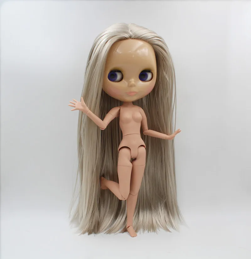 Usado para Vestir e Compõem a 6 do Corpo a Pele Blygirl Boneca Blyth Prata Cabelo Liso Nua 1 - Bronzeada 19 Conjunta Corpo Pode Ser Usado para Vestir e Compõem a 5 16 do corpo