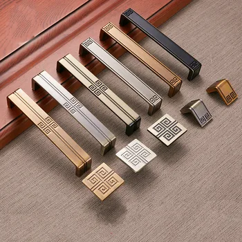 

Classical Handle Cabinet Door Green Bronze Wardrobe Cabinet Handle European Antique Drawer Cabinet Door Cabinet New Handle