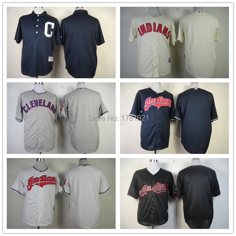 cream indians jersey