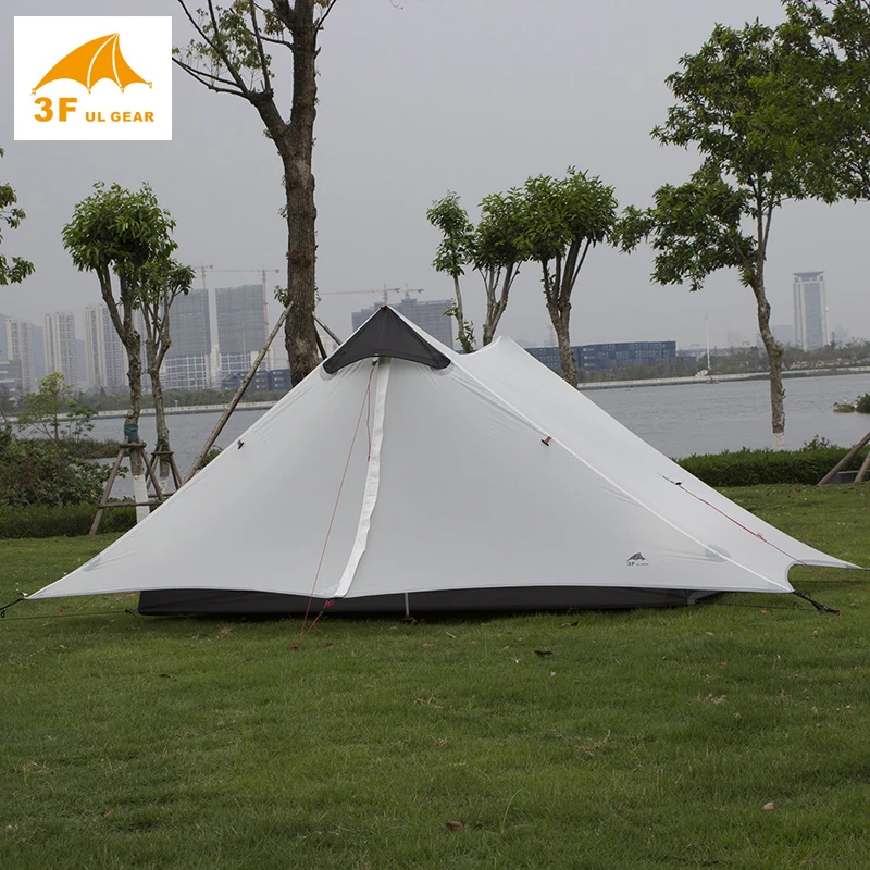

2019 LanShan 2 3F UL GEAR 2 Person Ultralight Camping Tent 3 Seasons / 4 seasons Professional 15D Silnylon Rodless Tent