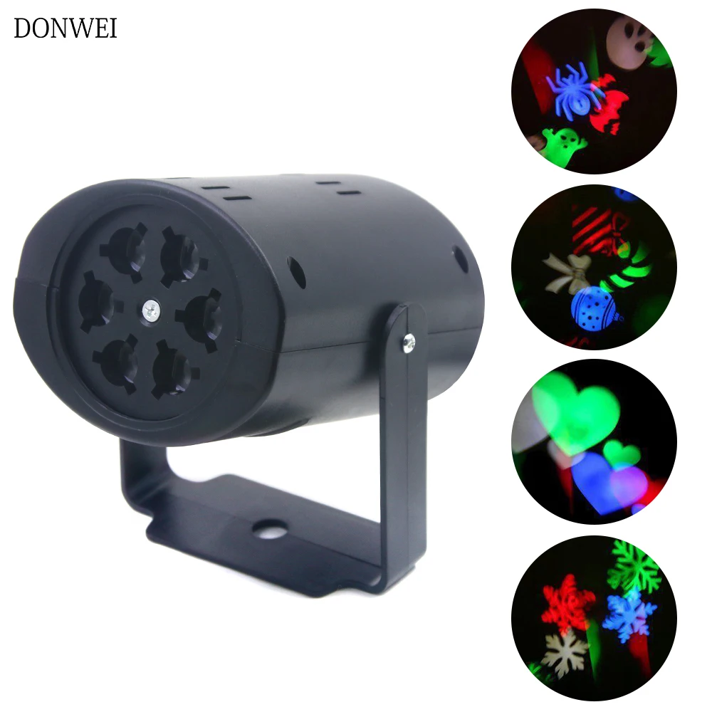 4 Patterns Christmas Laser Projector Outdoor LED Disco Lights Home