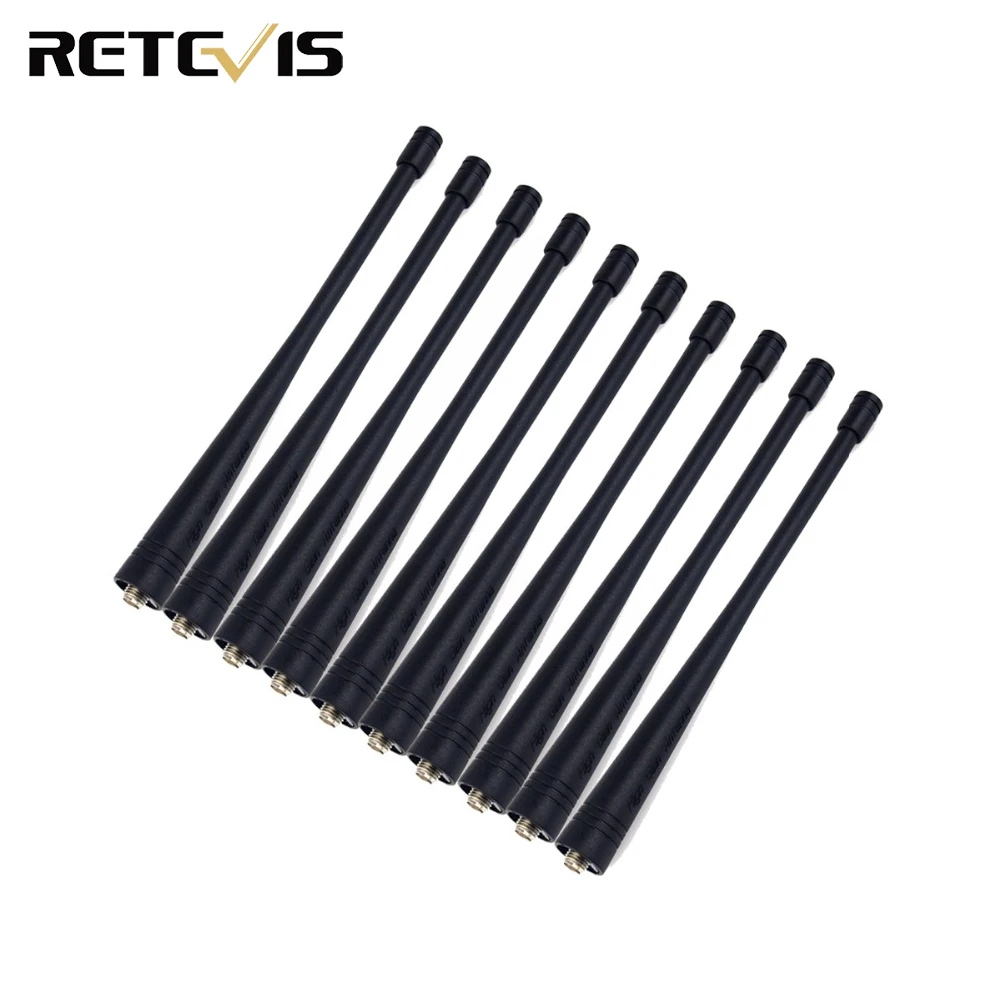 10 шт. антенна SMA F Вт УВЧ + УКВ 136 174 400 520 МГц для KENWOOD BAOFENG UV 5R Retevis RT6 Walkie Talkie J9114D|antenna