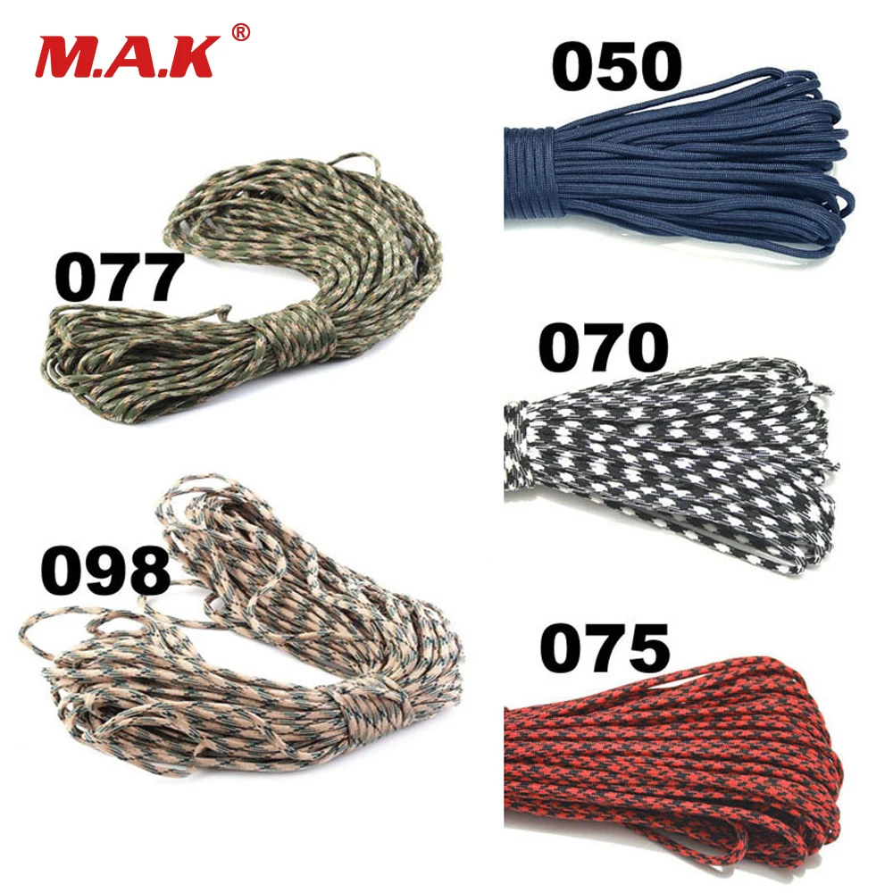 100FT ft 550 Paracord 7 Strands Parachute Cord Rope Lanyard Mil Spec Type FT