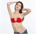 Frete Grátis Invisible Seamless Sexy Auto-adesivo Strapless Forma Push up Silicone Pegajoso Bralette Sutiãs Tamanho Grande Bra 2 High Quality Pijamas e Moda Íntima