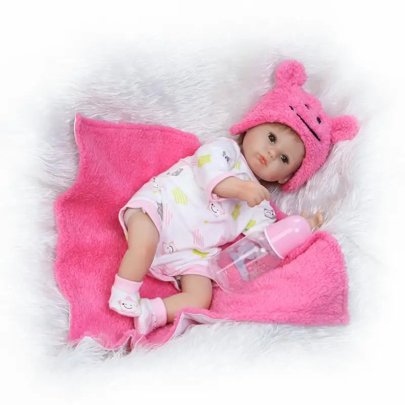 

NPK 17 Inch 42cm Reborn Baby Girl Doll Realistic Looking Lovely Baby Doll New Born Toddler Toy
