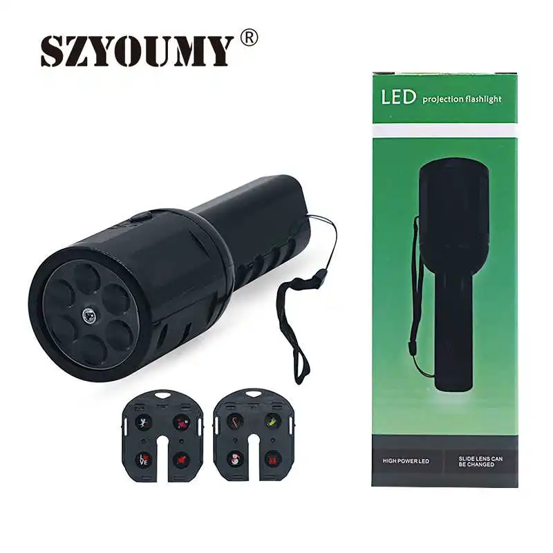 SZYOUMY Flashlight Projection Aluminum Waterproof Led Flashlight