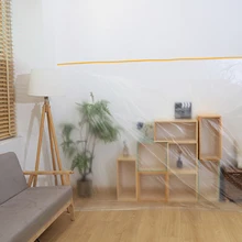 Новое качество водонепроницаемый простой удобный прозрачный пластиковый декоративный Чехол для мебели Ткань Пылезащитная ткань одноразовая Пылезащитная крышка