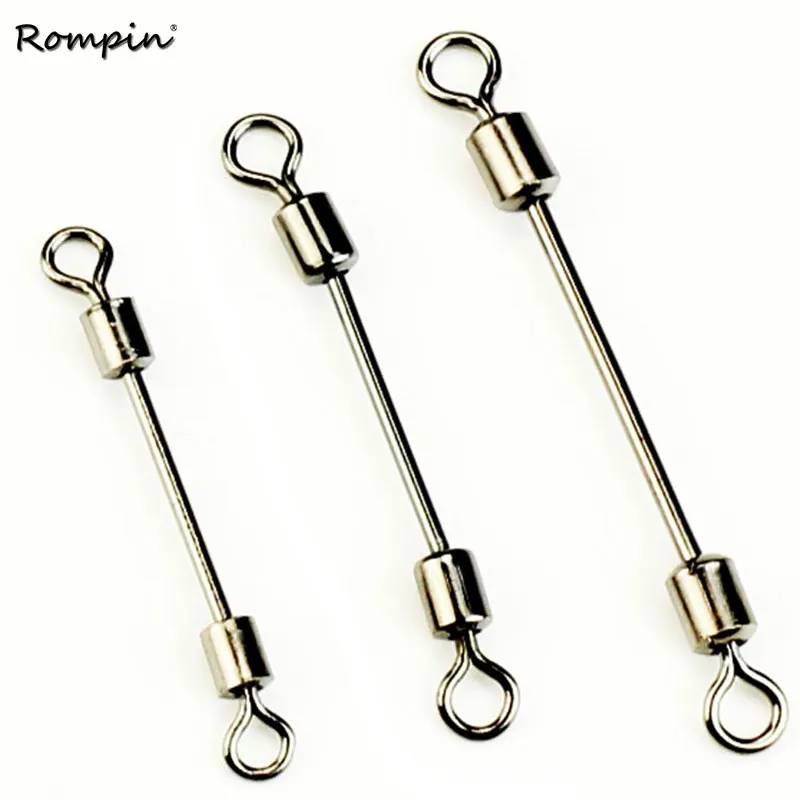

Rompin 30pcs/lot Quick Fishing Line Connector Pin Fishing Lead Sheet Seat Fishing Line Buffer Swivel Solid Ring Fishing Tackles