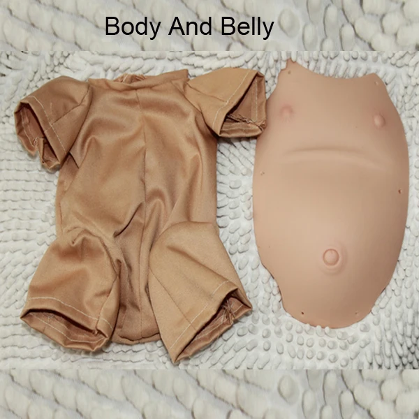 Handgemachte Silikon Reborn Tuch Körper & Boy Bauchplatte für 20 " 22" 